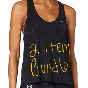 2x NWT UA Bundle Under Armour Sport Eyelet Flowy Tank Size: L